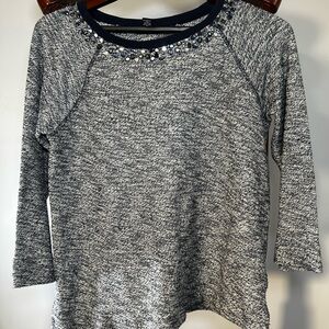 Women's Lands’ End Jeweled Top XS